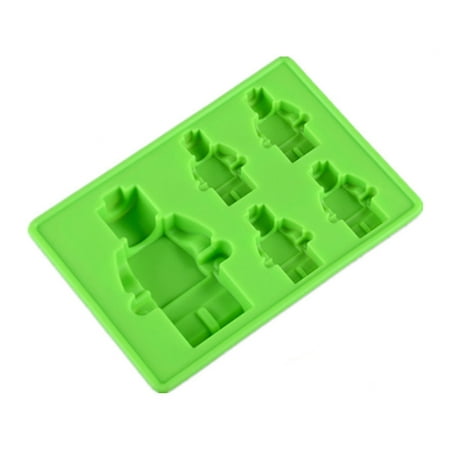 HEVIRGO Dessert Molds Heat Resistant Non-stick Food Grade 5 Grids Unique Robot Biscuit Template Baking Tools Green Silicone
HEVIRGO Dessert Molds Heat Resistant Non-stick Food Grade 5 Grids Unique Robot Biscuit Template Baking Tools Green Silicone