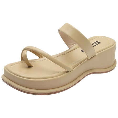 Vedolay Sandals For Women Women S Set Of Toe Sandals Summer Square Head Clip Feet A Word Slippers Slope Wedge Sandals For Women(Khaki 7)
Vedolay Sandals For Women Women S Set Of Toe Sandals Summer Square Head Clip Feet A Word Slippers Slope Wedge Sandals For Women(Khaki 7)