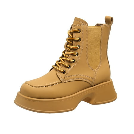 Women‘s Martin Boots Ankle Boots Lace-up Combat Boots