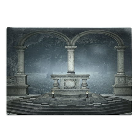Gothic Cutting Board Altar on a Checkered Floor in Scary and Winter Forest Scenery Illustration Decorative Tempered Glass Cutting and Serving Board Large Size Blue Grey by Ambesonne
Gothic Cutting Board Altar on a Checkered Floor in Scary and Winter Forest Scenery Illustration Decorative Tempered Glass Cutting and Serving Board Large Size Blue Grey by Ambesonne
