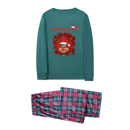 Christmas Gifts Matching Family Pajamas Sets For Christmas Snow Deer Top And Plaid Pants Homewear For Dad Imitation cotton A
Christmas Gifts Matching Family Pajamas Sets For Christmas Snow Deer Top And Plaid Pants Homewear For Dad Imitation cotton A