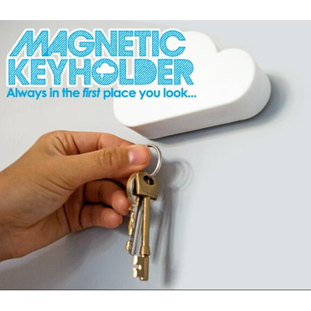 Cloud Shaped Magnetic Key Holder Wall Mount Hanging Powerful Magnets Keep Loose Keys Securely in Place Wall Decor (White) 
Cloud Shaped Magnetic Key Holder Wall Mount Hanging Powerful Magnets Keep Loose Keys Securely in Place Wall Decor (White)