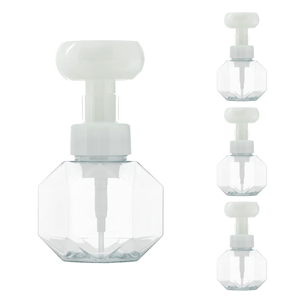 1PC 4PCS Clear Empty Plastic Flower Foamer Hand Soap Dispenser Foam