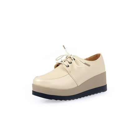 Woobling Women Loafers Platform Walking Shoe Wedge Casual Shoes Work Lightweight Lace Up Beige 7.5
Woobling Women Loafers Platform Walking Shoe Wedge Casual Shoes Work Lightweight Lace Up Beige 7.5