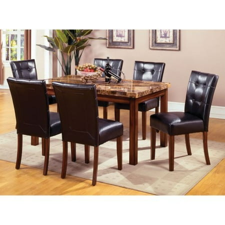 Furniture of America Faustus 7 Piece 60 in. Dining Table & Chairs
