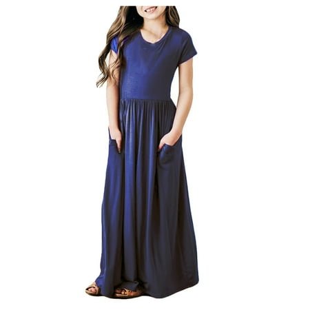 DNDKILG Baby Toddler Girl Summer Dresses Dress Short Sleeve Sundress Navy 2Y-8Y 100
DNDKILG Baby Toddler Girl Summer Dresses Dress Short Sleeve Sundress Navy 2Y-8Y 100
