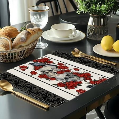 Limited Time Clearance! Halloween Placemats Kitchen Decoration Gothic Ghost Placemats Rectangular Skull Placemats Party Table Decoration
Limited Time Clearance! Halloween Placemats Kitchen Decoration Gothic Ghost Placemats Rectangular Skull Placemats Party Table Decoration