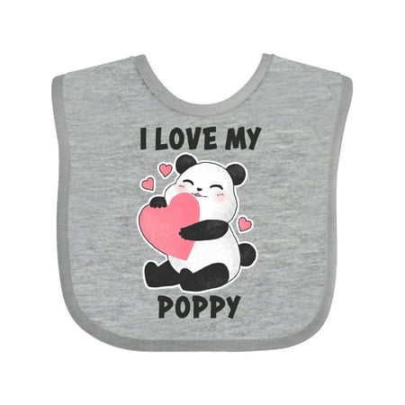 Inktastic I Love My Poppy with Panda Illustration Gift Baby Boy or Baby Girl Bib 
Inktastic I Love My Poppy with Panda Illustration Gift Baby Boy or Baby Girl Bib
