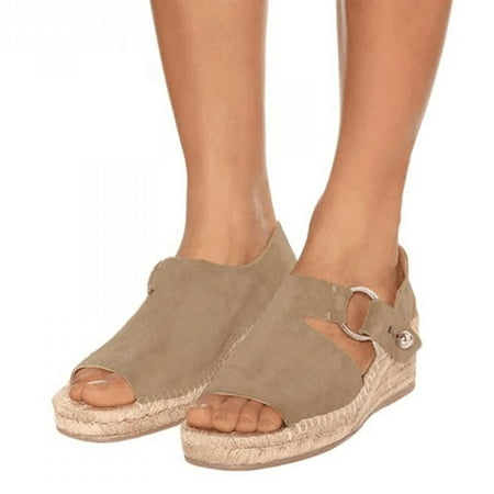 Homedles Sandals Women- Summer Comfortable Wedge Open toe Gift for Women Casual Women Sandals Beige 36
Homedles Sandals Women- Summer Comfortable Wedge Open toe Gift for Women Casual Women Sandals Beige 36