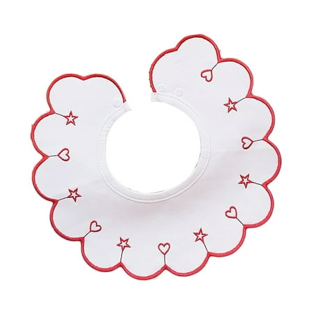 BueatyH Saliva Towel 360 Degree Rotatable Super Absorbent Cute Baby Petal Bib for Daily Usage