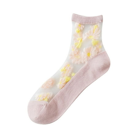 YUEHAO Socks 1Pair Women s Summer Linen Pattern Retro Stitching Small Floral Socks Pink
YUEHAO Socks 1Pair Women s Summer Linen Pattern Retro Stitching Small Floral Socks Pink