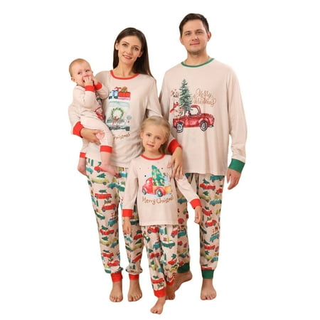 Sunisery Matching Christmas Pajamas For Family Cute Christmas Sleepwear Parent-child Tree Print Top with Pants Pjs Set
Sunisery Matching Christmas Pajamas For Family Cute Christmas Sleepwear Parent-child Tree Print Top with Pants Pjs Set