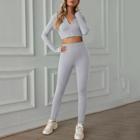 Sports Bras Workout Sets For Women Women 2Piece Activewear Workout Yoga Set Long Sleeve Crop Top And High Waist Leggings Workout Tops Yoga Pants Workout Leggings For Women
Sports Bras Workout Sets For Women Women 2Piece Activewear Workout Yoga Set Long Sleeve Crop Top And High Waist Leggings Workout Tops Yoga Pants Workout Leggings For Women