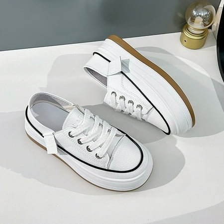 Summer New Thick-soled Slip-on White Shoes Women‘s Dual-purpose Student Half- Shoes Microfiber Casual Shoes BL30
Summer New Thick-soled Slip-on White Shoes Women‘s Dual-purpose Student Half- Shoes Microfiber Casual Shoes BL30