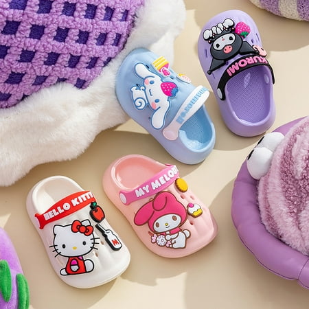 2024 Dreamfire 2024 Sanrio Kawaii Kids Slippers Hello Kitty Y2K Anime Kuromi Cinnamoroll Hole Hole Shoes Cartoon Anti-Slip Slippers Girls Gifts
2024 Dreamfire 2024 Sanrio Kawaii Kids Slippers Hello Kitty Y2K Anime Kuromi Cinnamoroll Hole Hole Shoes Cartoon Anti-Slip Slippers Girls Gifts
