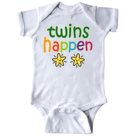 Inktastic Twins Happen Baby Gift Gift Baby Boy or Baby Girl Bodysuit