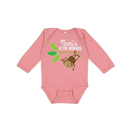 Inktastic Nani Little Monkey Grandchild Gift Gift Baby Boy or Baby Girl Long Sleeve Bodysuit
Inktastic Nani Little Monkey Grandchild Gift Gift Baby Boy or Baby Girl Long Sleeve Bodysuit