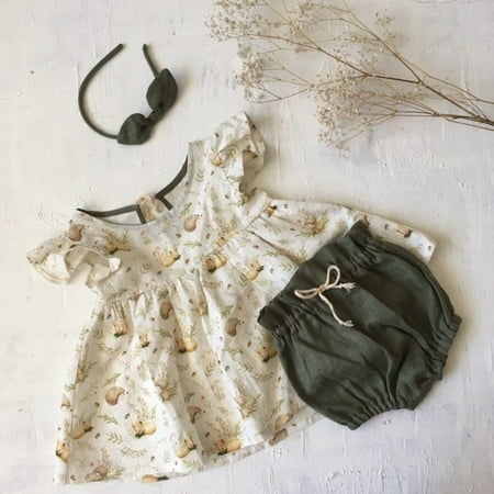 Newborn Baby Girls Shorts Set Floral Sleeveless Tank Tops + Solid Ruffle Shorts 2Pcs Outfits
Newborn Baby Girls Shorts Set Floral Sleeveless Tank Tops + Solid Ruffle Shorts 2Pcs Outfits