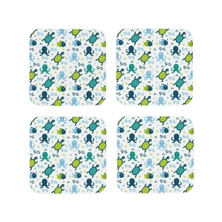 Drink Coasters Set of 4 Cartoon Sea creatures Leather Coasters for Coffee Table Protector Heat Resistant Cute Coasters for Home Decor Housewarming Gifts Bar Kitchen 4 Inch Square
Drink Coasters Set of 4 Cartoon Sea creatures Leather Coasters for Coffee Table Protector Heat Resistant Cute Coasters for Home Decor Housewarming Gifts Bar Kitchen 4 Inch Square