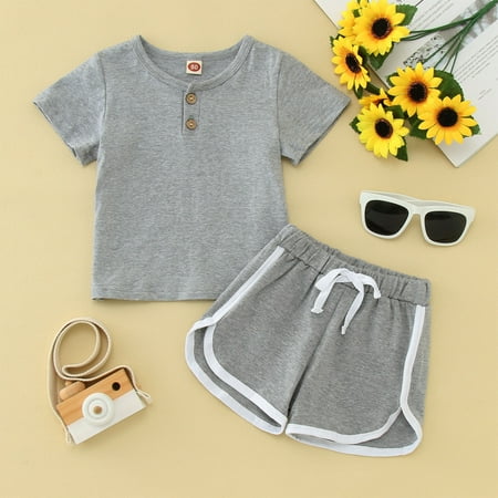 Hunpta Toddler Boys Girls Short Sleeve Solid T Shirt Tops Shorts Sports Outfits Tracksuit
Hunpta Toddler Boys Girls Short Sleeve Solid T Shirt Tops Shorts Sports Outfits Tracksuit