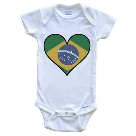 Brazilian Flag Baby Bodysuit - Cute Brazilian Flag Heart - Brazil Baby Bodysuit 3-6 Months White
Brazilian Flag Baby Bodysuit - Cute Brazilian Flag Heart - Brazil Baby Bodysuit 3-6 Months White