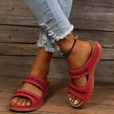 Todqot Slippers for Women- Quick-drying Round Toe Anti-slip Summer Flat Sandals Women indoor outdoor Red 41
Todqot Slippers for Women- Quick-drying Round Toe Anti-slip Summer Flat Sandals Women indoor outdoor Red 41