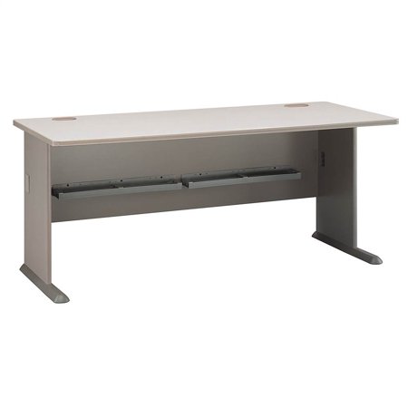 72 in. Pewter Finish Desk - Series A