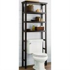 Jeco Space Saver Over the Toilet Rack in Brown