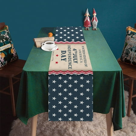 The Stars and Stripes Patriotic 4th of July Table Runner Memorial Day Kitchen Dining Table Decoration for Home Party Decor
The Stars and Stripes Patriotic 4th of July Table Runner Memorial Day Kitchen Dining Table Decoration for Home Party Decor