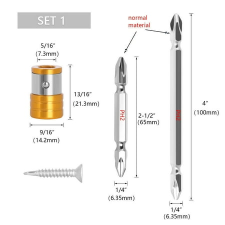 2pcs 1/4 Hex Shank Strong Magnetizer Screwdriver Bit Ring Head Lock Screw Tool- USA
2pcs 1/4 Hex Shank Strong Magnetizer Screwdriver Bit Ring Head Lock Screw Tool- USA
