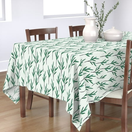 Cotton Sateen Tablecloth 70 x 90 - Mint Plant Leaf Stem Jungle Sprigs Green Print Custom Table Linens by Spoonflower
Cotton Sateen Tablecloth 70 x 90 - Mint Plant Leaf Stem Jungle Sprigs Green Print Custom Table Linens by Spoonflower