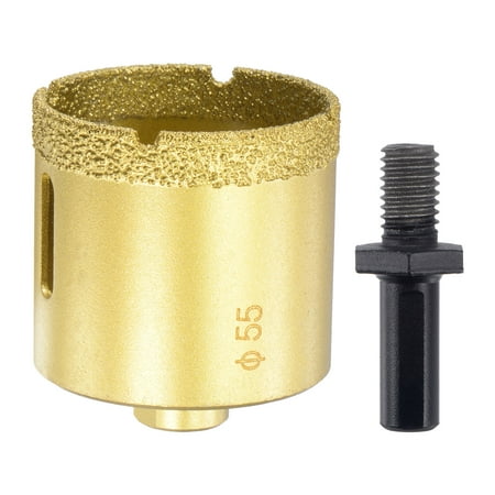 Uxcell 55mm Brazed Diamond Core Drill Bits with M10 Arbor Adapter for Tile Marble Stone
Uxcell 55mm Brazed Diamond Core Drill Bits with M10 Arbor Adapter for Tile Marble Stone