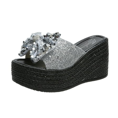 ZMHEGW Women Slippers Ladies Fashion Sequined Fish Mouth Platform Wedge Casual Sandals Shoes For Womens
ZMHEGW Women Slippers Ladies Fashion Sequined Fish Mouth Platform Wedge Casual Sandals Shoes For Womens
