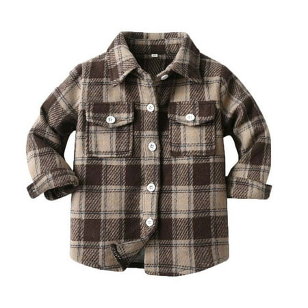Luxalzxs Flannel Shirt Jackets for Boys Girls Toddler Baby Plaid Shirt Long Sleeve Lapel Collar Button Down Shacket Kids Fall Winter Coat
Luxalzxs Flannel Shirt Jackets for Boys Girls Toddler Baby Plaid Shirt Long Sleeve Lapel Collar Button Down Shacket Kids Fall Winter Coat