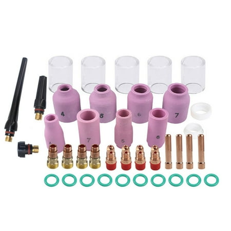 TIG Torch Accessories Consumables Nozzle Tungsten Needle Diversion Burner Cover Temperature Resistant O-Ring Set
TIG Torch Accessories Consumables Nozzle Tungsten Needle Diversion Burner Cover Temperature Resistant O-Ring Set