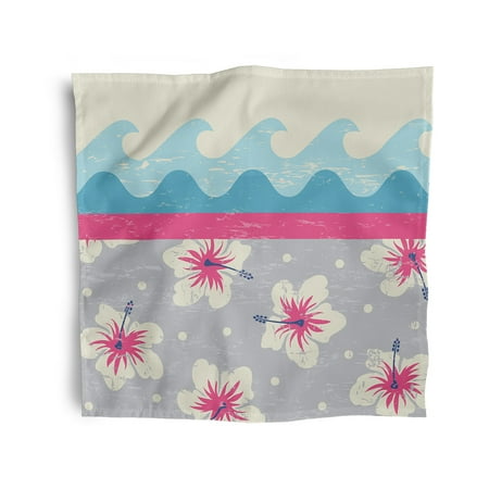 Simply Daisy 18 x 18 Grey Surf Sand & Sea Napkins Set of 4