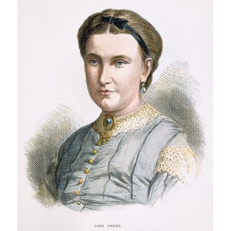 Lady Florence Baker N(Fl 1860-1873) NE Von Sass Hungarian Traveler And Wife Of Sir Samuel White Baker Wood Engraving English 1873 Poster Print by Granger Collection
