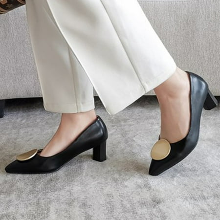 Cathalem Women s Simple And Stylish Solid Color Spring And Summer Plain Simple Thick Heel Pointed Shoes Women Sandals Dressy Black 7.5
Cathalem Women s Simple And Stylish Solid Color Spring And Summer Plain Simple Thick Heel Pointed Shoes Women Sandals Dressy Black 7.5