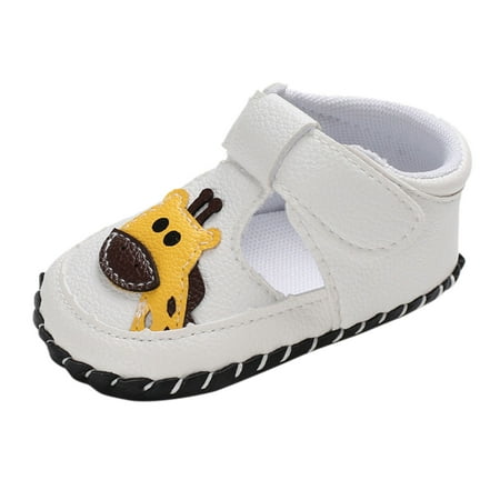 Kids Cartoon Giraffe Rubber Soft Anti-Slip Walking Shoes Prewalker