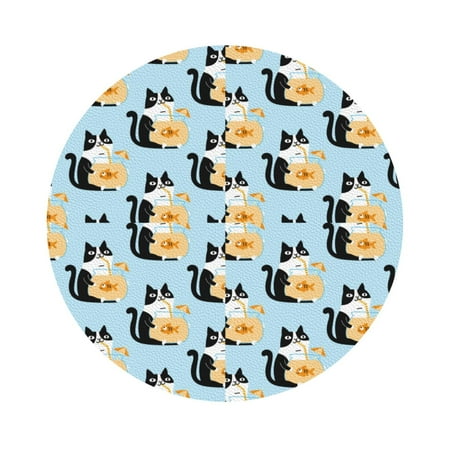 Pofeuu FUNNY CAT IS DRINKING WATER Print Leather Coasters Set of 6 Round Cups Mugs Mat Pad for Home Kitchen Heat Resistant Drink Coasters Round Shape
Pofeuu FUNNY CAT IS DRINKING WATER Print Leather Coasters Set of 6 Round Cups Mugs Mat Pad for Home Kitchen Heat Resistant Drink Coasters Round Shape
