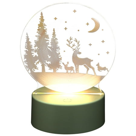 HOMEMAXS 1Pc Acrylic LED Light Christmas Atmosphere Light Chic Night Light Transparent
HOMEMAXS 1Pc Acrylic LED Light Christmas Atmosphere Light Chic Night Light Transparent