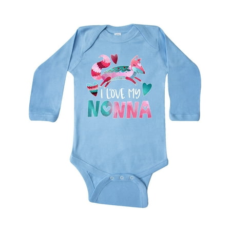 Inktastic I Love My Nonna Pink and Blue Fox with Hearts Gift Baby Boy or Baby Girl Long Sleeve Bodysuit
Inktastic I Love My Nonna Pink and Blue Fox with Hearts Gift Baby Boy or Baby Girl Long Sleeve Bodysuit