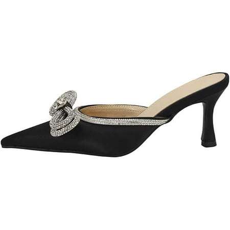 Women s Satin Pumps Rhinestone Bow High Heels Backless Slip-on Stilettos Sandals Kitten Heel Mules
Women s Satin Pumps Rhinestone Bow High Heels Backless Slip-on Stilettos Sandals Kitten Heel Mules