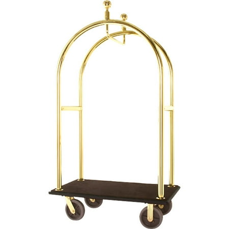 Bellman's Cart - Mark V - Without Pneumatic Wheels - Storm Grey - Polished Stainless Steel - 42" Deck Length