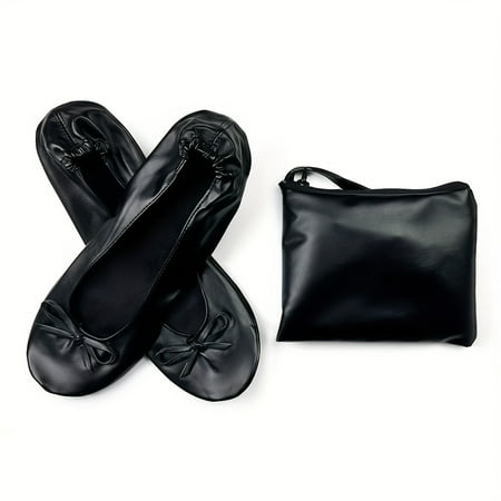 Women‘s Foldable Portable Ballet Flats Indoor Soft Sole Roll Up Slip On Comfy Dancing Flat Travel & Wedding & Driving With Bowknot Purse Carrying Pouch Bag
Women‘s Foldable Portable Ballet Flats Indoor Soft Sole Roll Up Slip On Comfy Dancing Flat Travel & Wedding & Driving With Bowknot Purse Carrying Pouch Bag