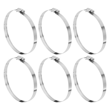 Uxcell Hose Clamp 4 1/8 to 5 Adjustable Stainless Steel Worm Gear Hose Clamps for Fuel Line Plumbing 6Pack
Uxcell Hose Clamp 4 1/8 to 5 Adjustable Stainless Steel Worm Gear Hose Clamps for Fuel Line Plumbing 6Pack