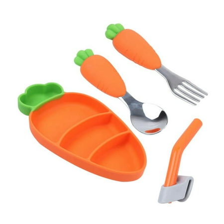 Cartoon Silicone Dinner Plate Set Kids Divided Grids Dish Carrot Shape Bowl with Spoon Fork Tableware for Toddlers
Cartoon Silicone Dinner Plate Set Kids Divided Grids Dish Carrot Shape Bowl with Spoon Fork Tableware for Toddlers