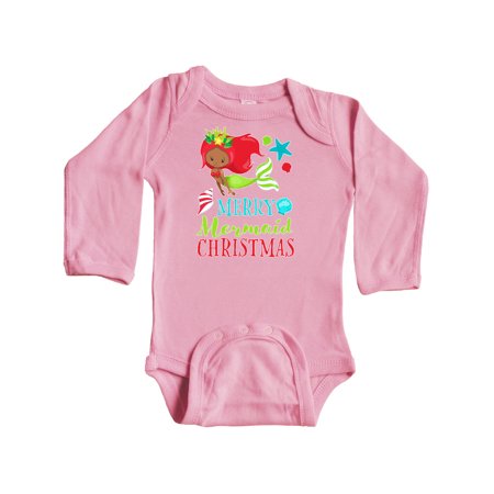 Inktastic Merry Mermaid Christmas with Red Hair and Dark Skin Tone Gift Baby Boy or Baby Girl Long Sleeve Bodysuit
Inktastic Merry Mermaid Christmas with Red Hair and Dark Skin Tone Gift Baby Boy or Baby Girl Long Sleeve Bodysuit