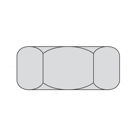 3/8-16 Finished Hex Nuts / Steel / Hot Dip Galvanized (Quantity: 1000)
