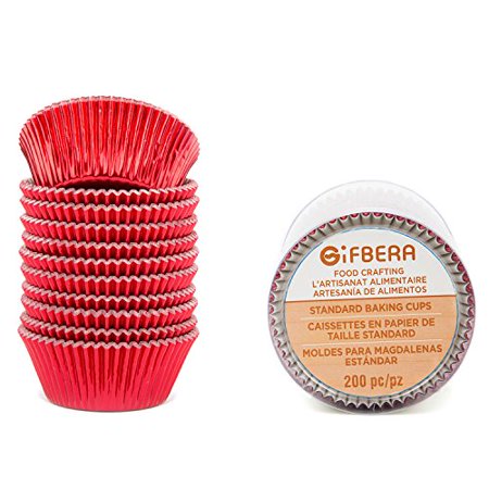 Gifbera Standard Red Foil Cupcake Liners Wrappers Baking Cups for Birthday Wedding Holiday Party 200-Count (Red)
Gifbera Standard Red Foil Cupcake Liners Wrappers Baking Cups for Birthday Wedding Holiday Party 200-Count (Red)